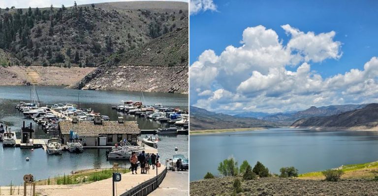 This Enormous Colorado Lake Has 100 Miles Of Shoreline And Towering Peaks Rising Beside It