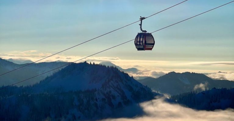 A Washington Gondola Carries Visitors Nearly 6,900 Feet Above Sea Level