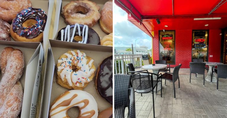 This Pompano Beach, Florida Donut Shop Serves Fresh Donuts 24/7, No Matter When The Craving Hits