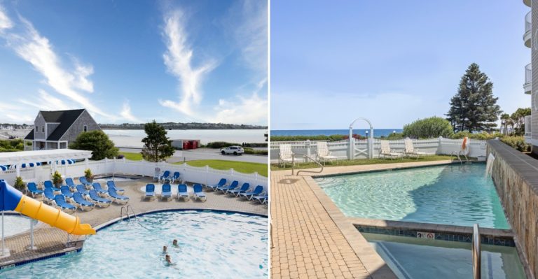This Huge Maine Beachfront Resort Features Heated Indoor Pools And A Waterslide For A Family Getaway