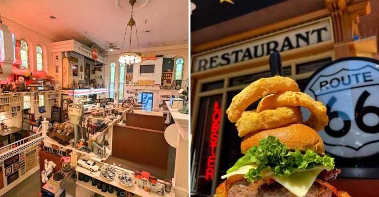 This Unusual Maine Restaurant Is Packed With Vintage Treasures From Floor To Ceiling