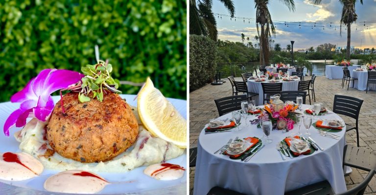 This Florida Waterfront Grill Serves A Sunday Brunch Buffet With Fresh Seafood, Sushi, And Homemade Desserts