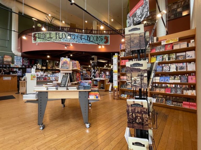 This Three-Story Washington Bookstore Lets You Browse, Grab A Gift, And Snack Upstairs All In One Cozy Stop