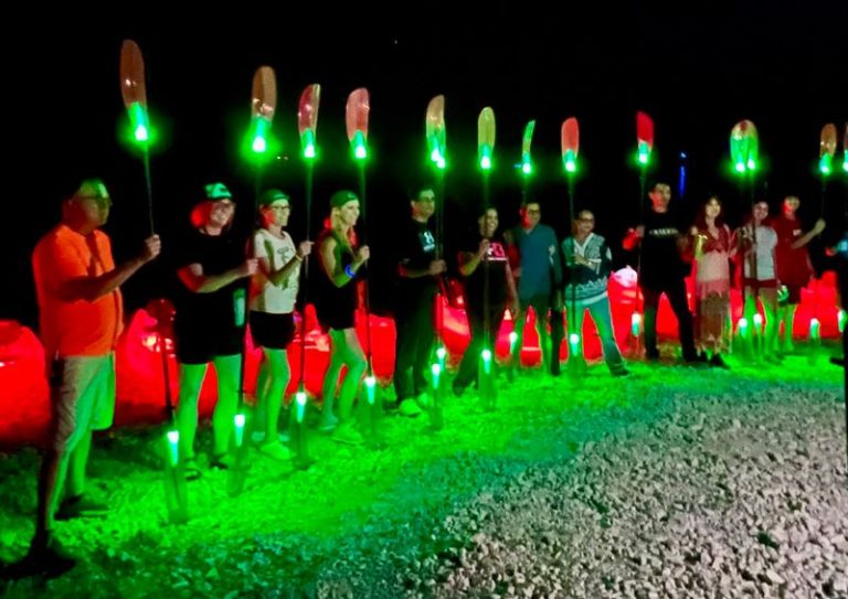 You Haven’t Truly Experienced Arizona Until You’ve Paddled A Glowing Kayak Across Dark Water At Night