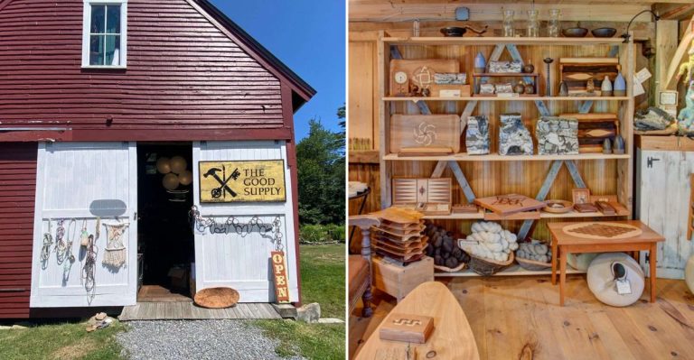 This Maine Craft Store Inside A Historic Barn Draws Shoppers From Hours Away
