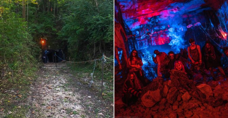 This Ohio Halloween Attraction Takes Visitors 80 Feet Underground Into A Real Limestone Cave