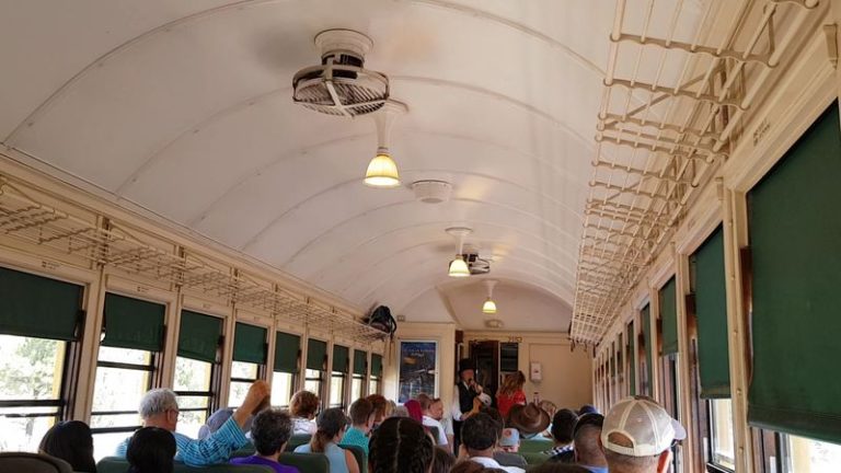 Board A Vintage Train At The Grand Canyon Railway Depot In Arizona For A Scenic Ride To The South Rim