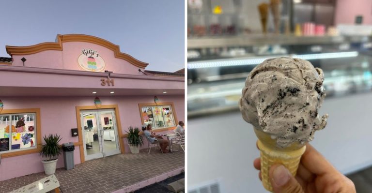 Come Hungry Because This Small Florida Shop Serves Giant Pizzas And Ridiculously Large Ice Cream Scoops