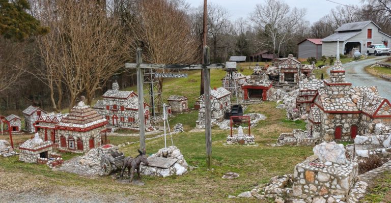 In His Seventies, A North Carolina Farmer Started Building A Stone Village That Grew To 27 Tiny Buildings