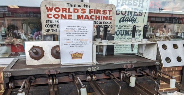 This Virginia Drive-In Still Makes Waffle Cones On Its Original Machine