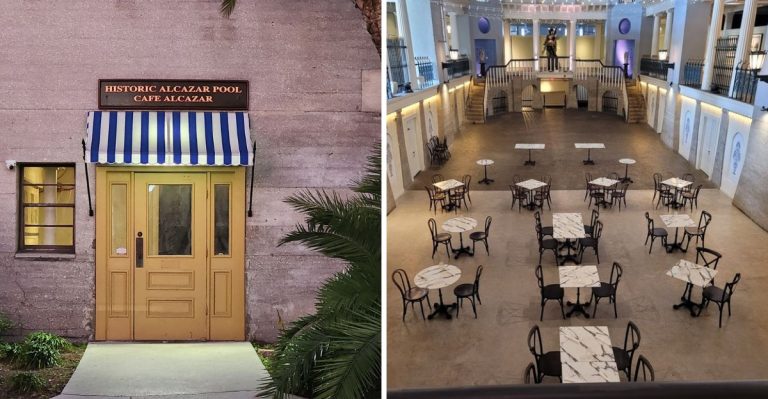 Florida Has A Cafe Tucked Inside A Gilded Age Swimming Pool Where Lunch Feels Like A Step Back In Time