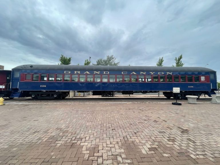 You Ride A Historic Arizona Railroad To The Grand Canyon With Vintage-Style Cars And Scenic Views