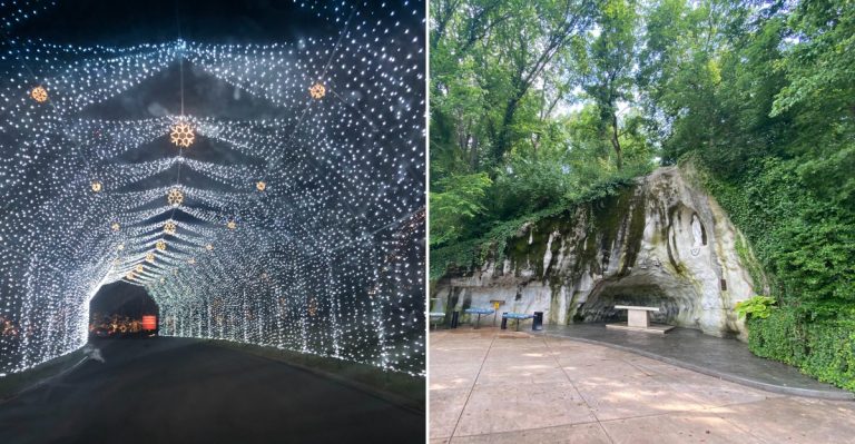 A Candlelit Grotto And Statue-Dotted Paths Turn A Visit To This Illinois Shrine Into A Walk Through Another World