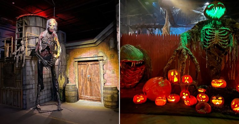 This Former Ohio Factory Turns Into A Mile-Long Haunted Attraction After Dark