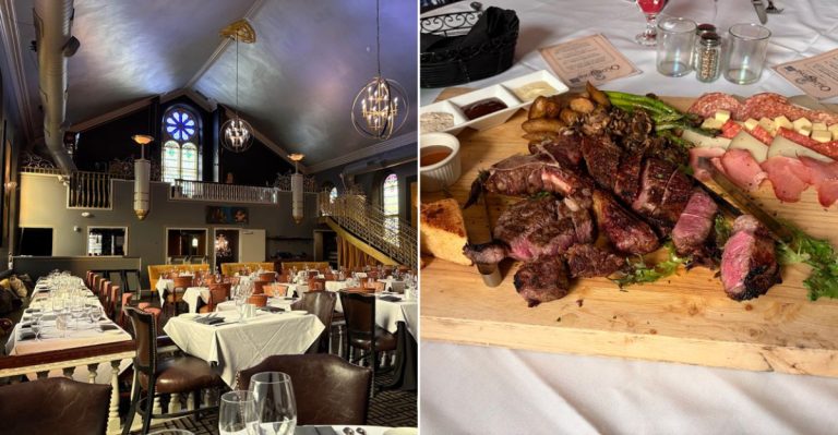 This Small Town Pennsylvania Steakhouse Serves Massive Steaks With Stunning River Views