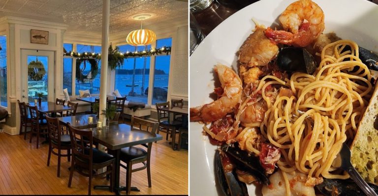 One Of Maine’s Most Stunning Dining Decks Serves Fresh Pasta By The Water
