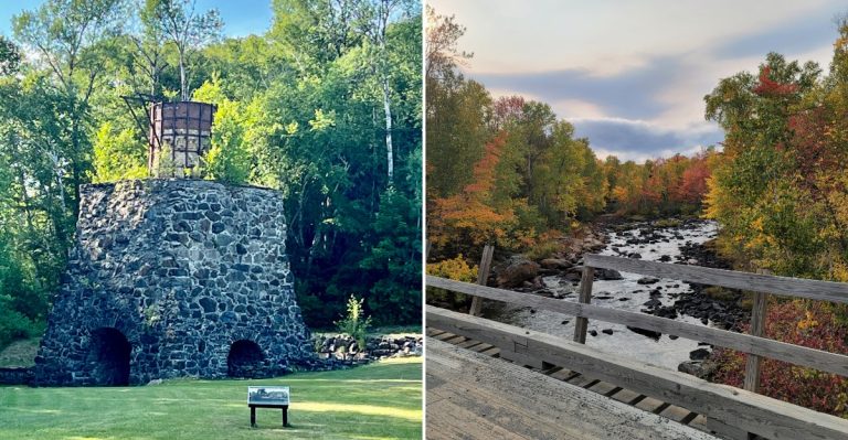 The Forgotten Maine Ghost Town With Ruins So Huge You Can See Them From The Trail