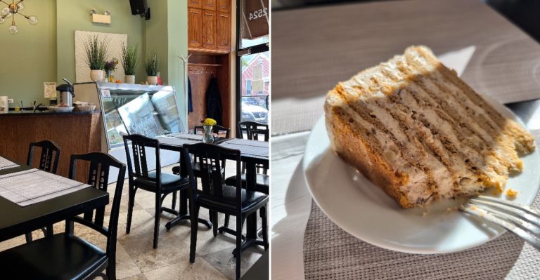 This Unassuming Ukrainian Cafe In Chicago, Illinois, Still Stacks Its Honey Cake The Old-World Way