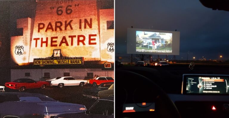 One Of Illinois’s Oldest Drive-Ins Still Lights Up Its Screen Near Springfield Every Weekend