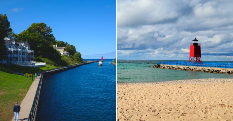 This Tiny Michigan Harbor Town Does Not Look Like It Belongs In The Midwest