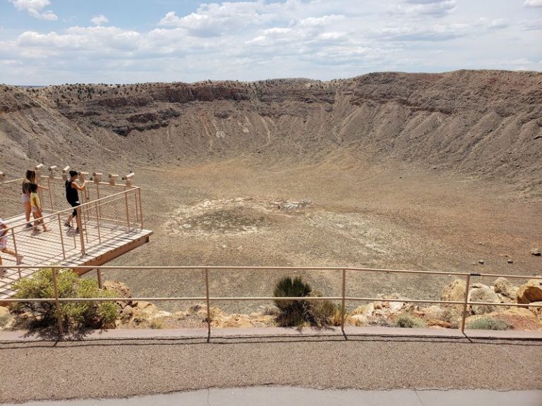 You Can Stand On The Edge Of A Meteor Crater Nearly A Mile Wide In Arizona