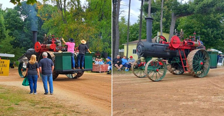 Vintage Tractors, Steam Engines, And A Massive Flea Market Take Over This Michigan Fairground For Four Days