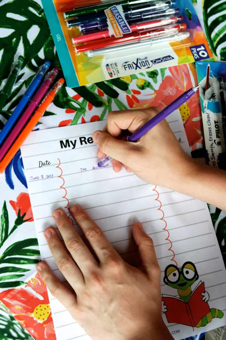 Printable Reading Log for Your Children