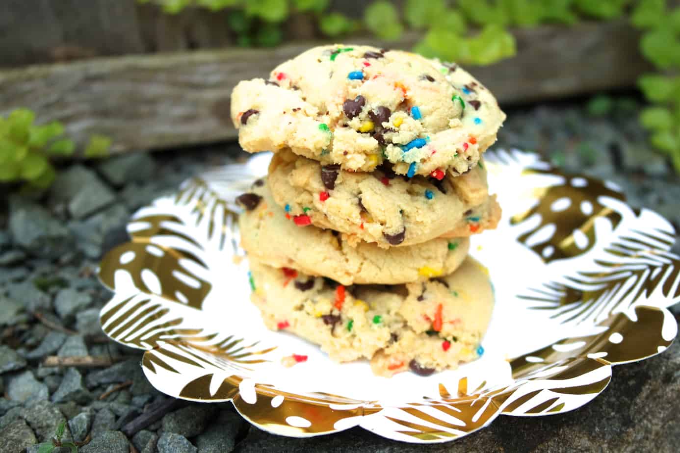 sprinkles jimmies chocolate chip cookies