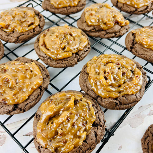 German Chocolate Cake Mix Cookies Ever After in the Woods