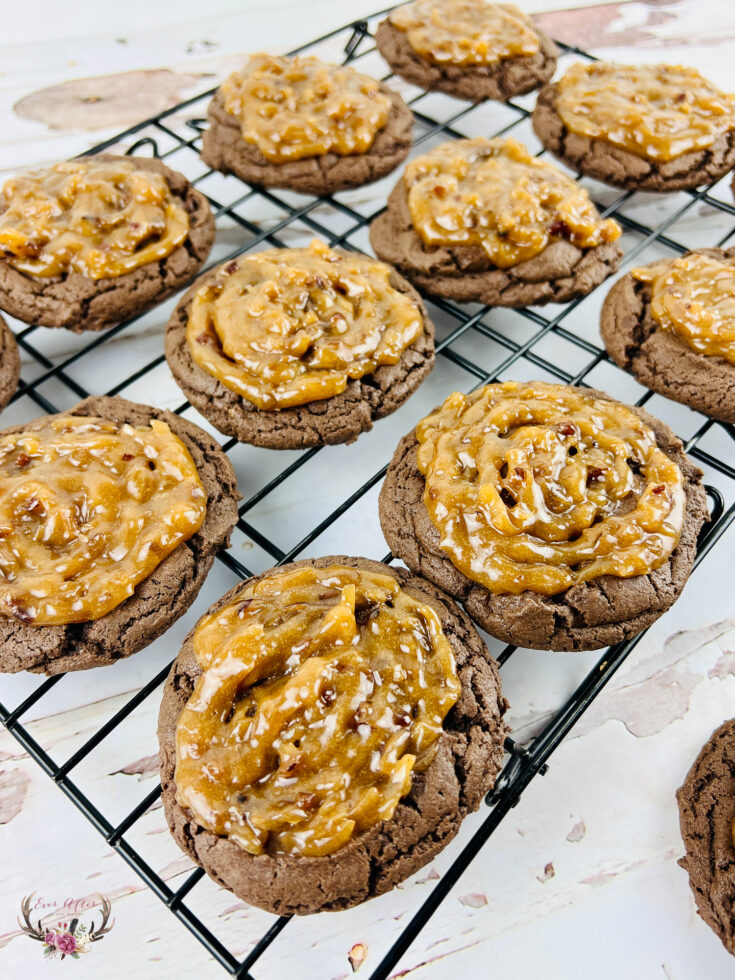 The Best Crumbl German Chocolate Cake Cookies - Lifestyle of a Foodie