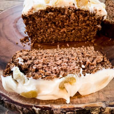 Gingerbread Loaf with Cream Cheese Frosting
