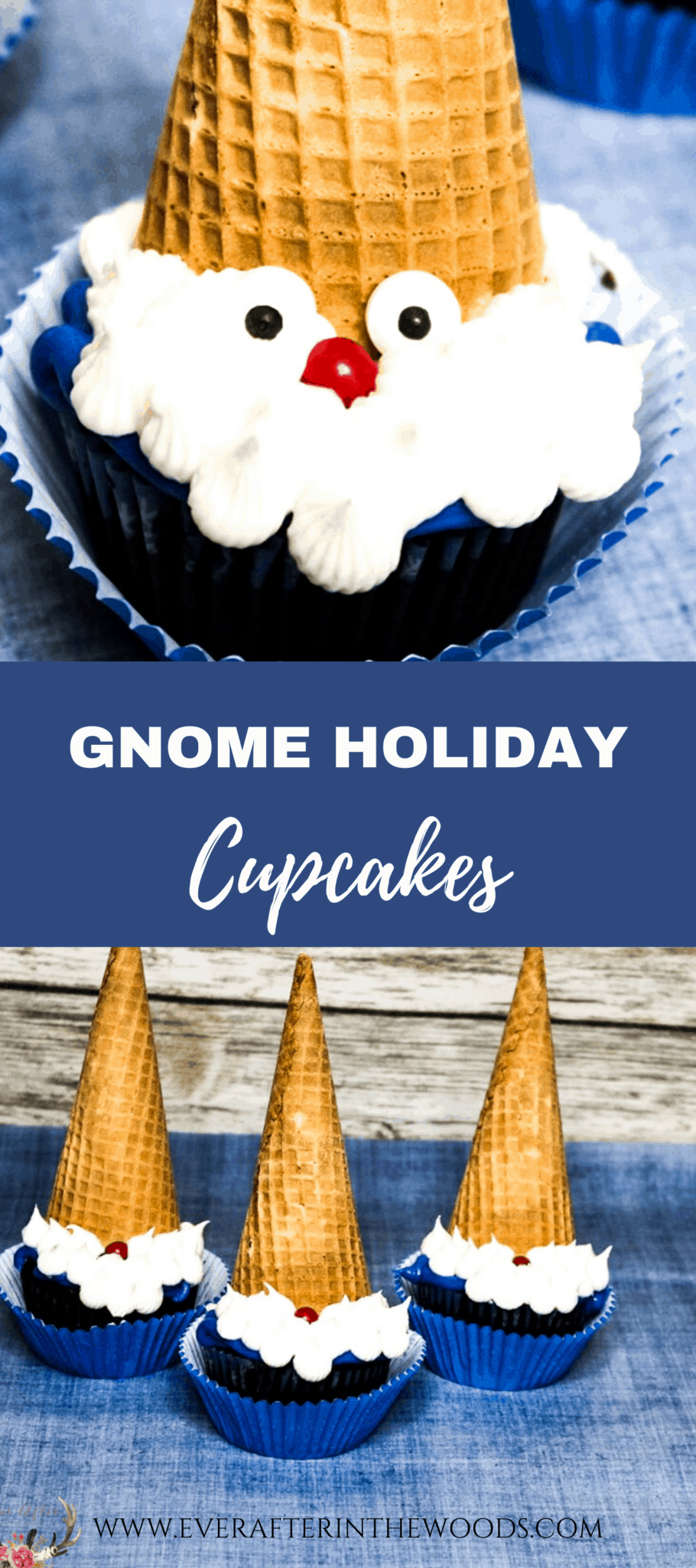 Cute Gnome Holiday Cupcakes - Ever After in the Woods