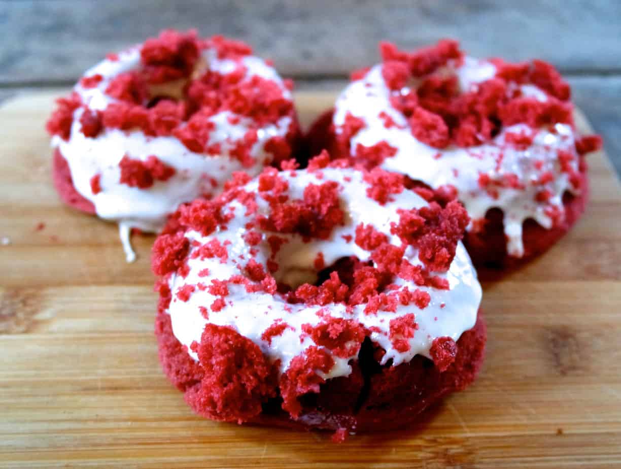 red velvet donut easy to make recipe