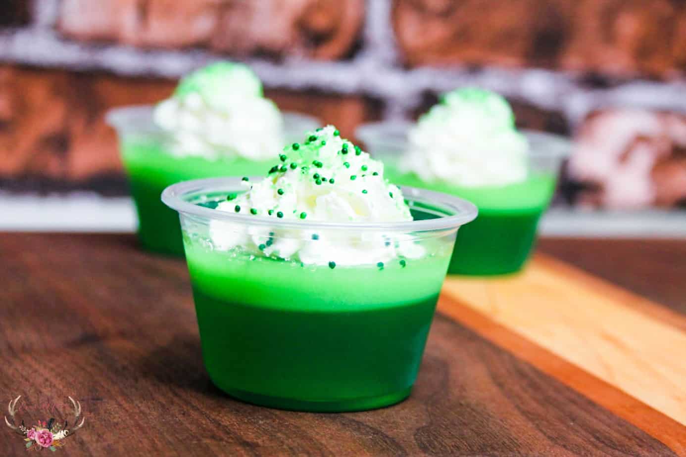 easy hulk dessert - layered jell-o
