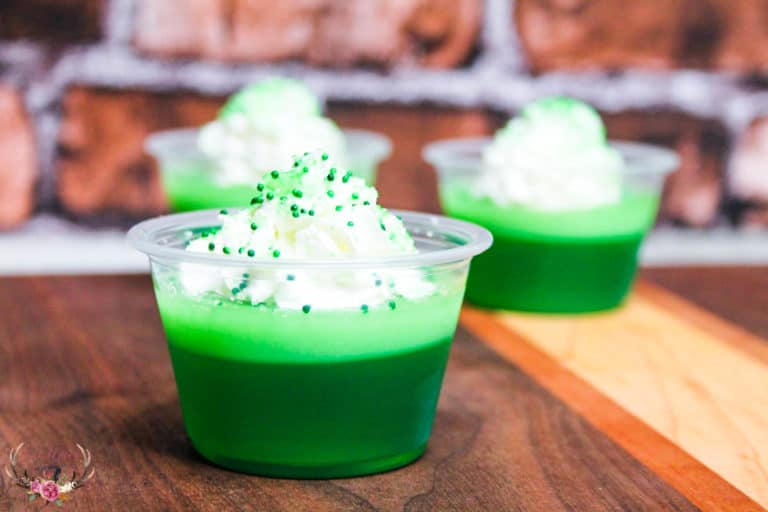 easy hulk dessert - layered jell-o