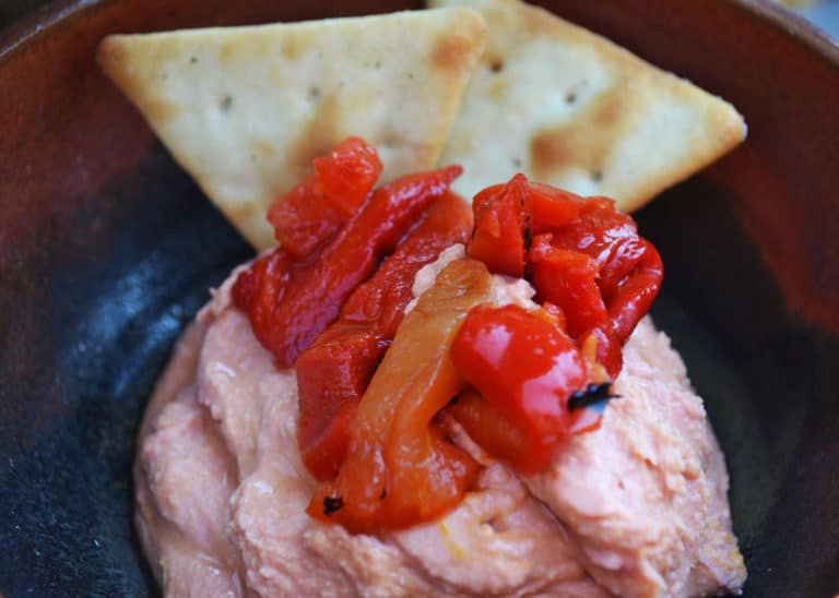 Roasted Red Pepper Hummus with Mezzetta