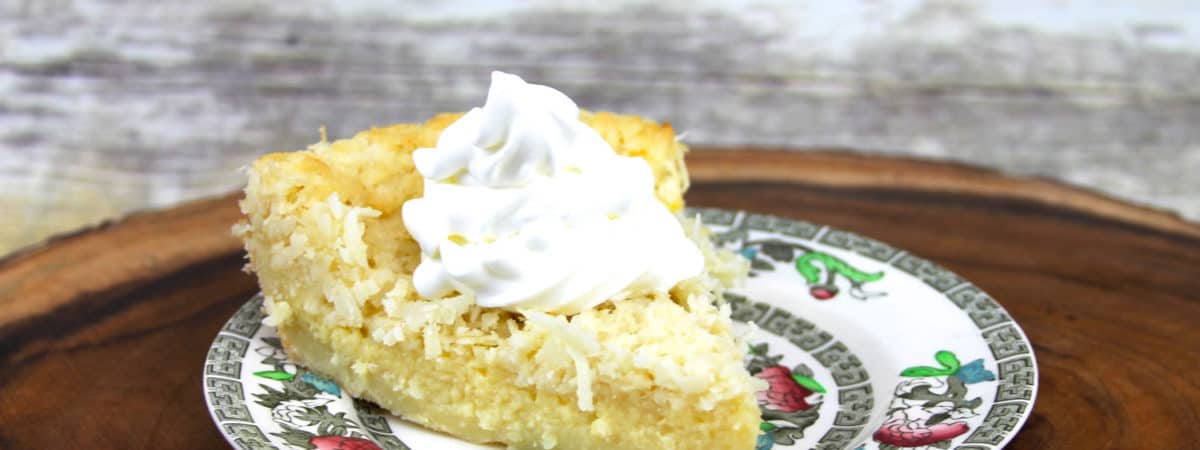 pie make crust while baking | impossible pie | coconut cake