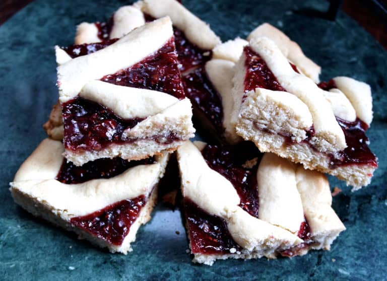 linzer tart bars for showers