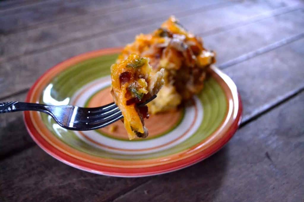 easy cheesy bacon strata slow cooker recipe