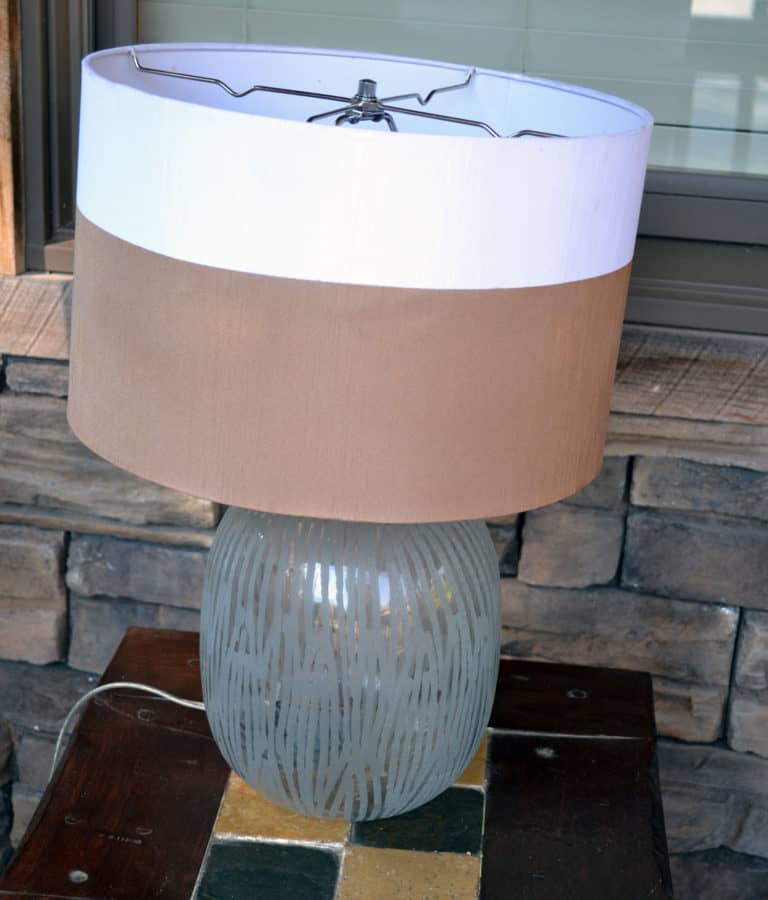 DIY Gold Lampshade