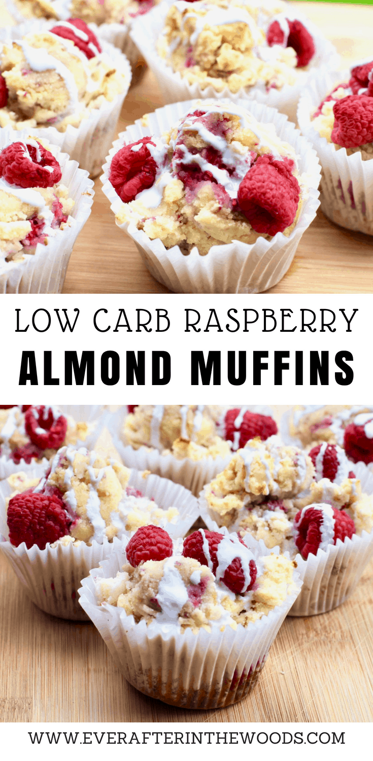 easy to make low carb raspberry almond muffin