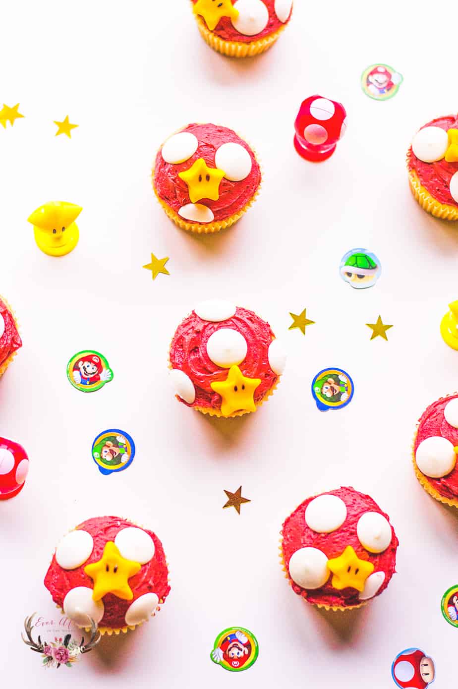 Super Mario Bros. Cupcake Ideas for that little boy or girl that is Nintendo obsessed!