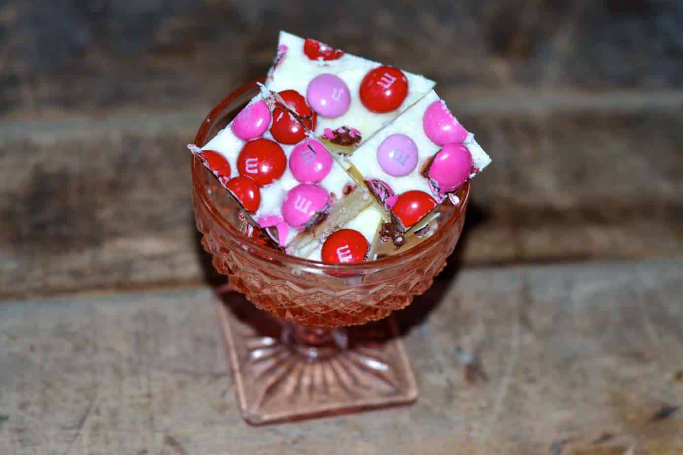 m&ms strawberry fudge valentine's day gift