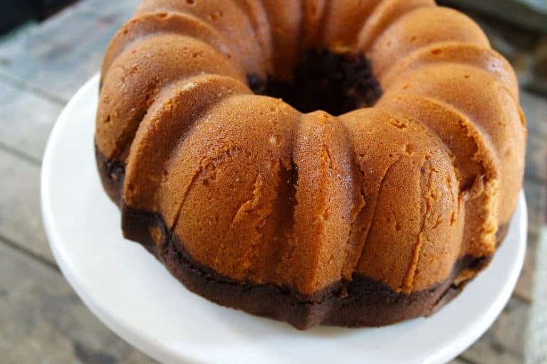 pound cake mocha coffee