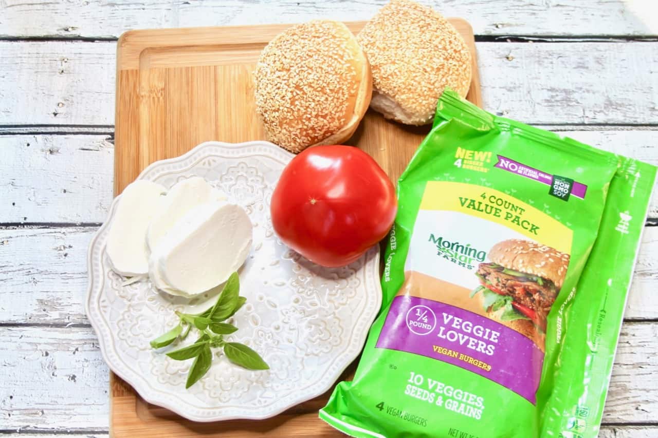 Caprese Style Veggie Lovers Burgers - Ever After in the Woods