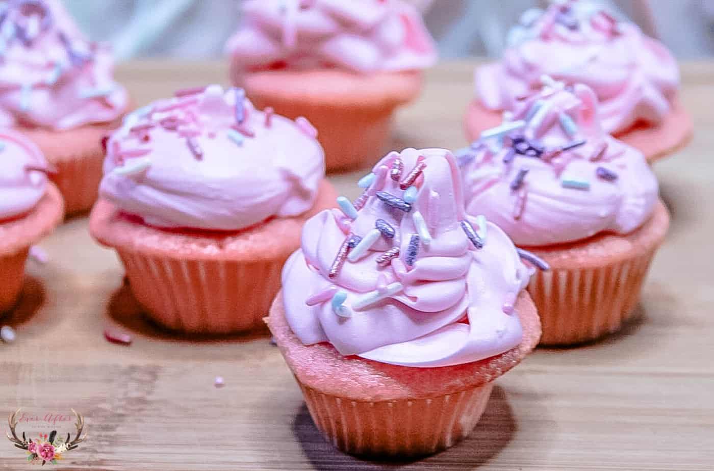 Celebrate Awards Night with Pink Champagne Cupcakes made with Nellie’s Free Range Eggs