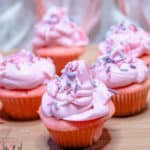 Pink Champagne Cupcakes Perfect for dessert for Awards Night