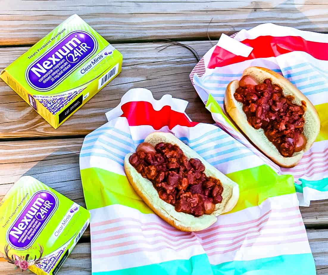 chili dogs with nexium