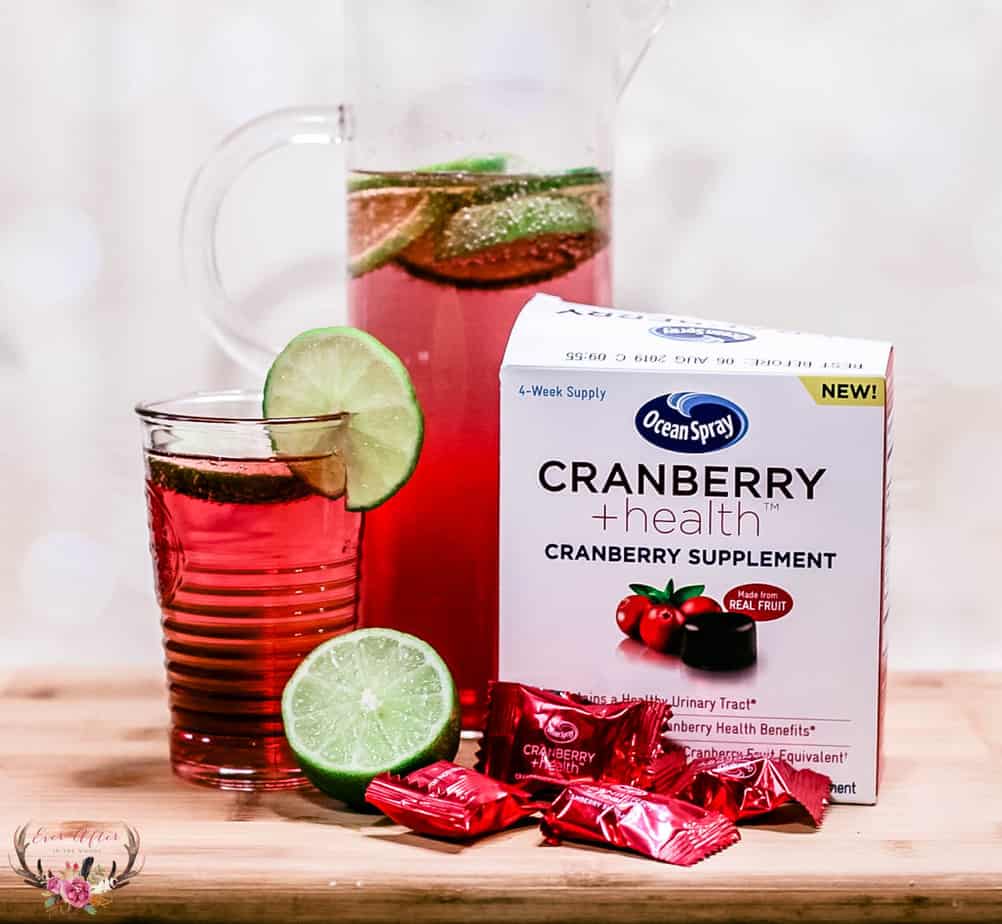 cranberry lime seltzer urinary tract health