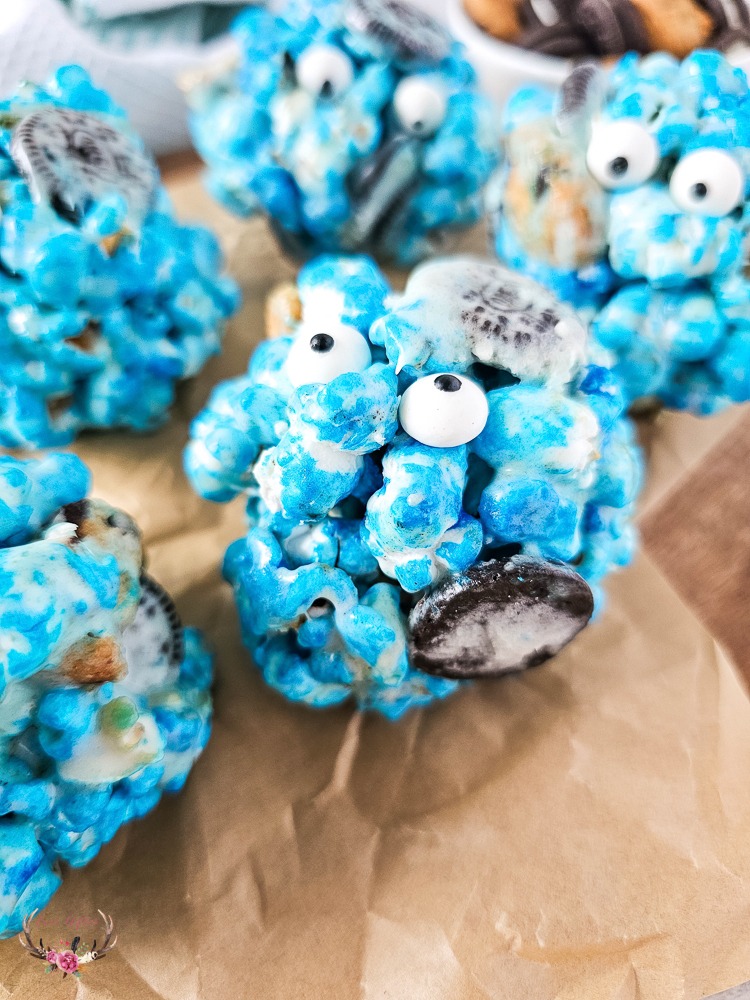 kids party popcorn recipe | cookie monster